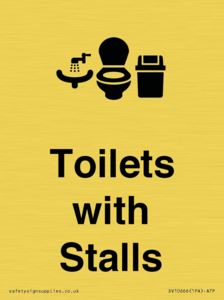 Toilets: Stalls and Wash Basin with Sanitary Bin